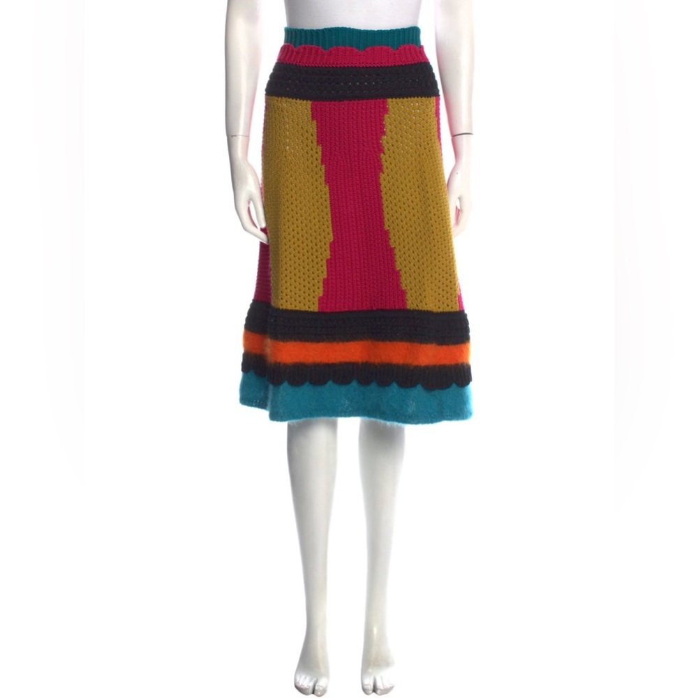 VALENTINO Red size XL knit skirt iconic!